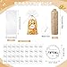 Chivertion 100 Sets Clear Popcorn Favor Bags Baby Shower Thank You Tags Natural Twine 49 x 108 Clear Goodie Bag Favor Sticker 328 ft Packing String for Crafts GiftBright Style - Image 4