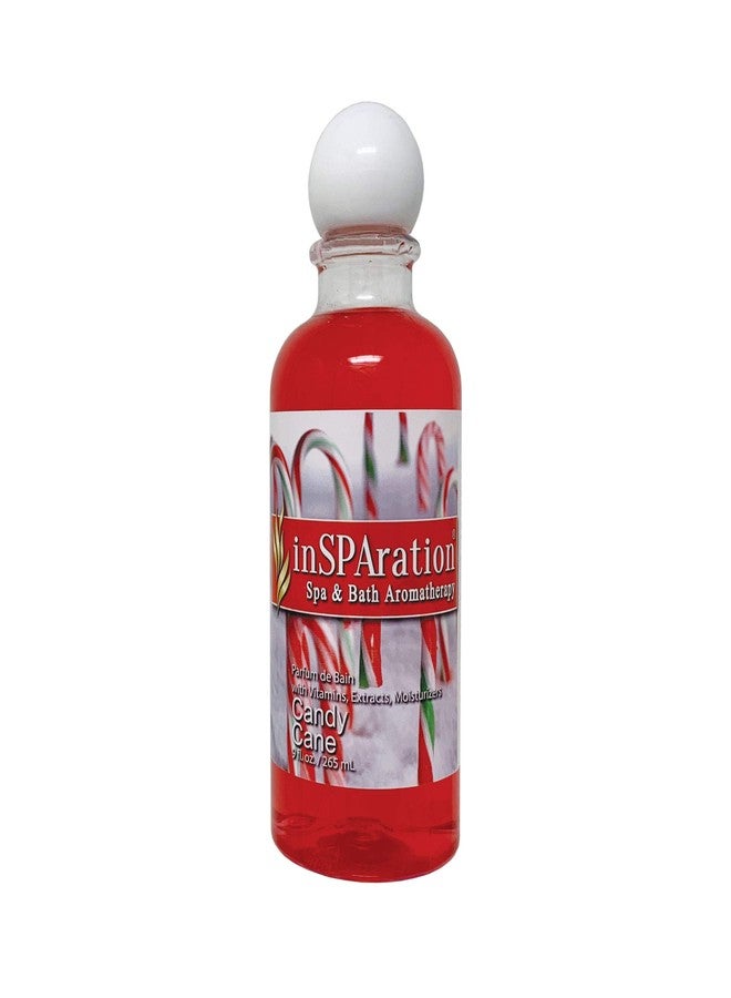 inSPAration Spa and Bath Aromatherapy 100HOLCCX Spa Liquid, 9-Ounce, Holiday Candy Cane - Image 1