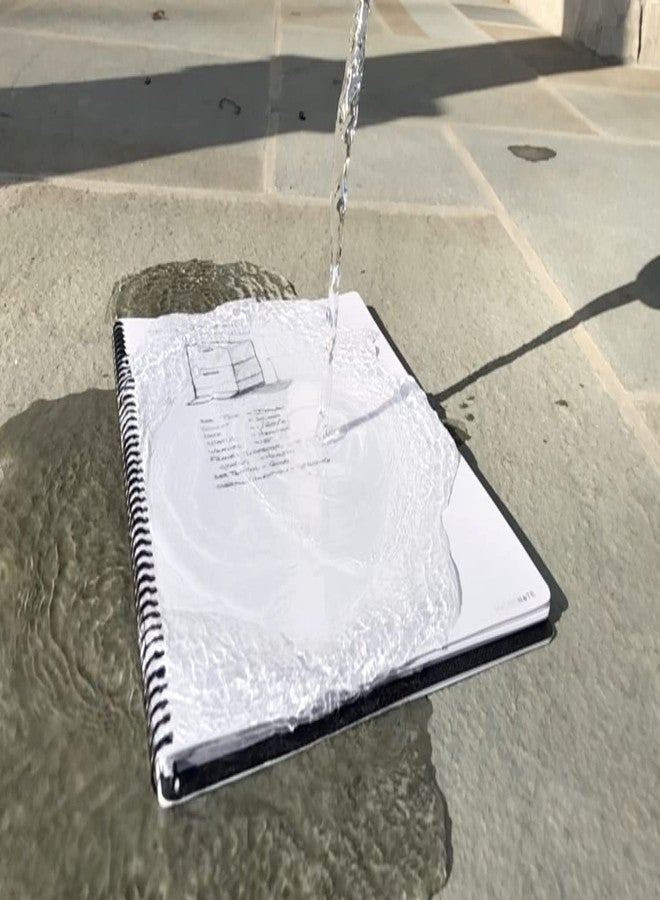 TerraSlate Hydronote Waterproof Side Spiral Notebook, Universal Page Pattern - Write in Rain Notebook, Waterproof Notebooks for Work, 11 x 8.75 x 0.5 (Hydro-Blue) - Image 4