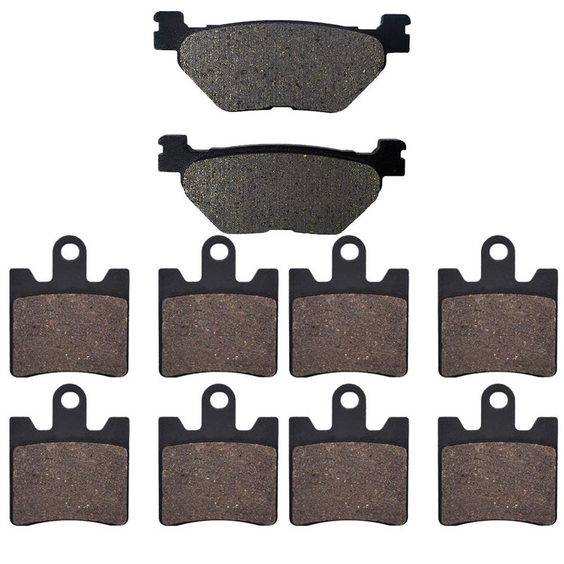 AHL Front and Rear Brake Pads for YAMAHA FJR 1300 A Manual Gear Shift Model 2006 2007 2008 2009 2010 2011 2012 2013 2014 FJR 1300 AE Electric Gear Shift Model