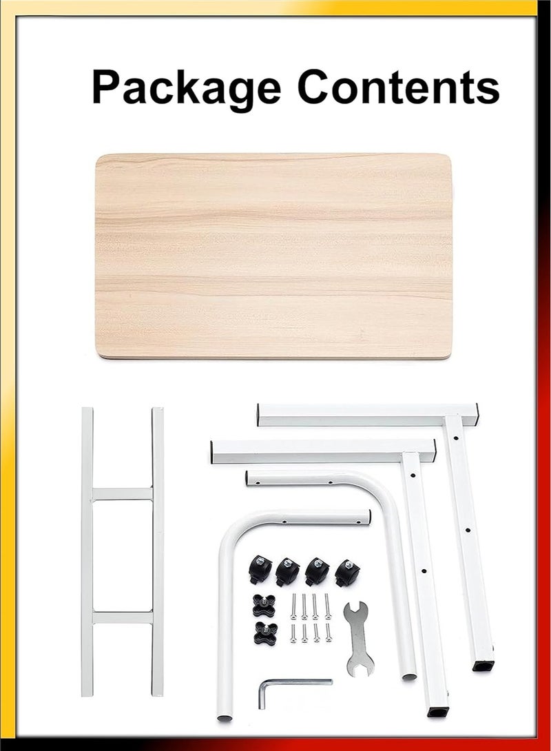 DubaiGallery Simple mobile lift notebook desktop computer table lazy bed bedside table dormitory study desk.  - Image 2