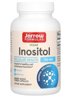 jarrow formulas Vegan Inositol, 750 mg, 100 Veggie Capsules 