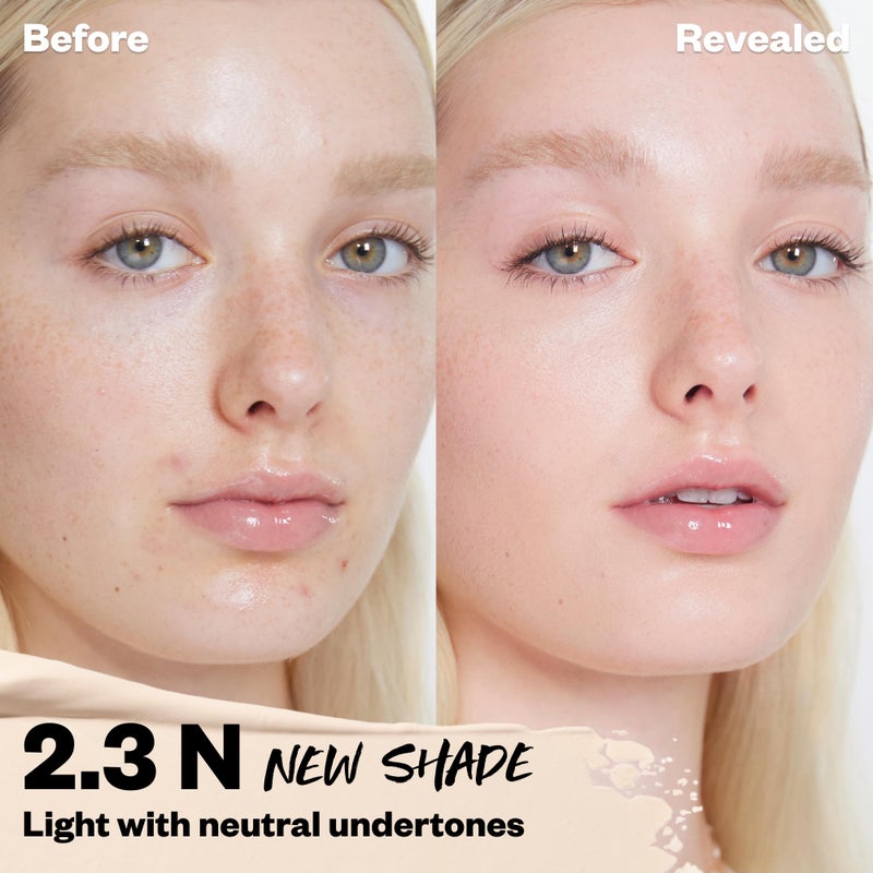 Kosas Revealer Concealer â€“ Medium Coverage Hydrating Under Eye & Face Concealer with Hyaluronic Acid, Tone 2.3 N - Image 2