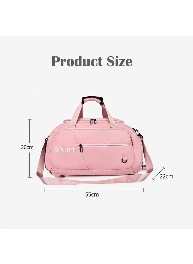 Generic Camping Gym Bag with Shoe Compartment 3 in 1 Multi-Purpose Backpack with Quick Access Pocket Shoulder Straps - gray, Unisex  - Image 3