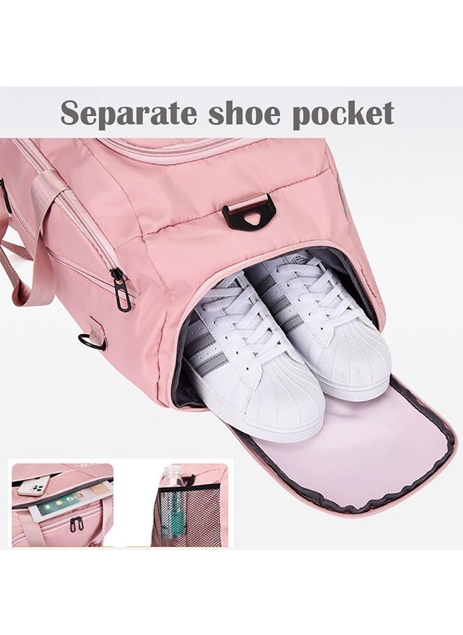 Generic Camping Gym Bag with Shoe Compartment 3 in 1 Multi-Purpose Backpack with Quick Access Pocket Shoulder Straps - gray, Unisex  - Image 5