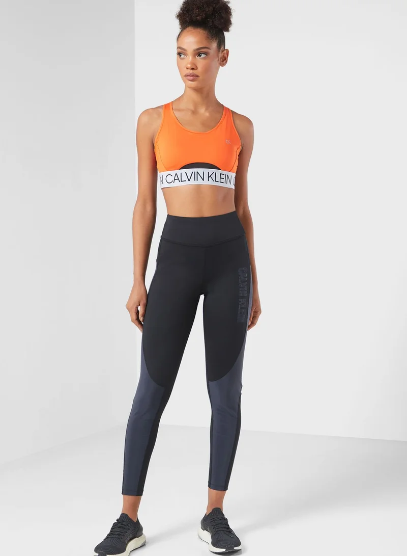 Calvin Klein Sports Logo Waist Medium Support Bra