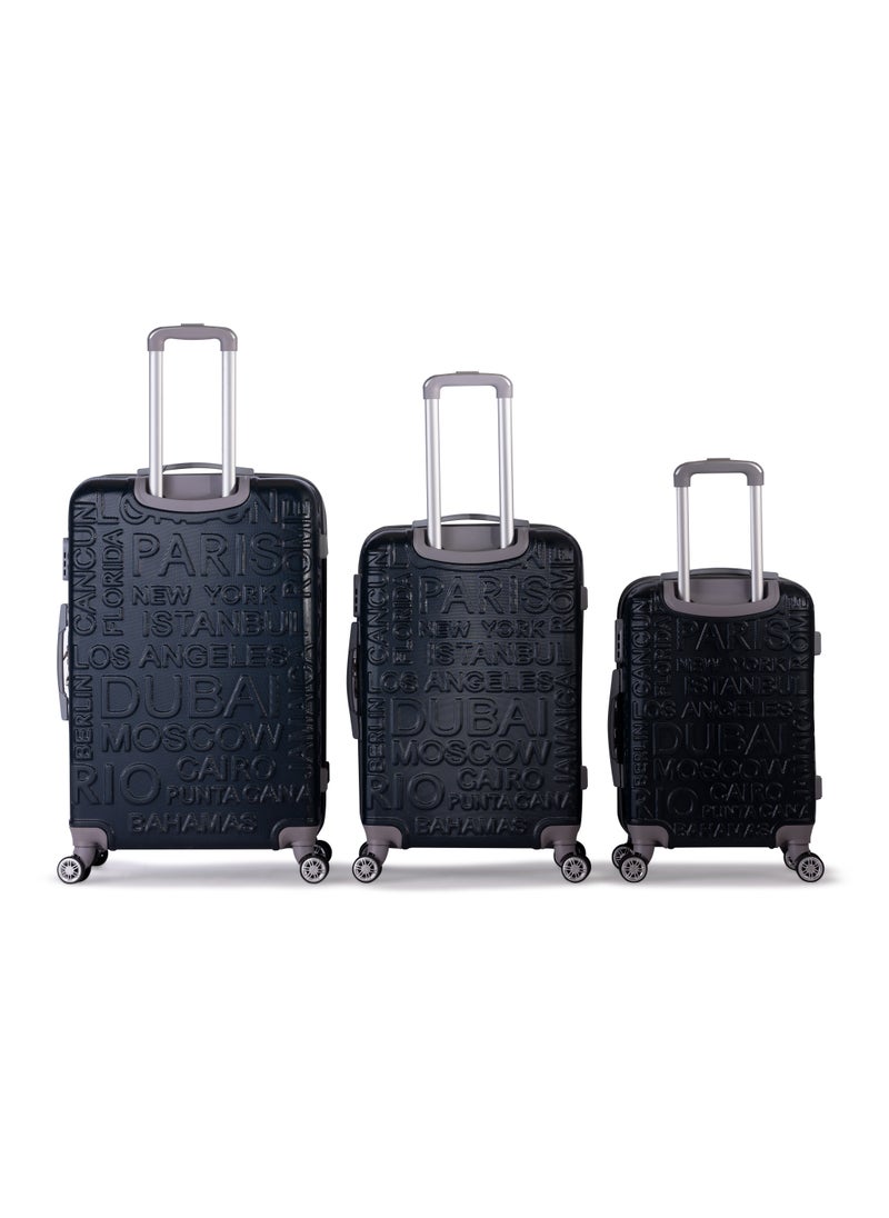 MUSSELZ RIO -Complete Luggage Set 3 Piece -ABS(Blue)  - Image 2