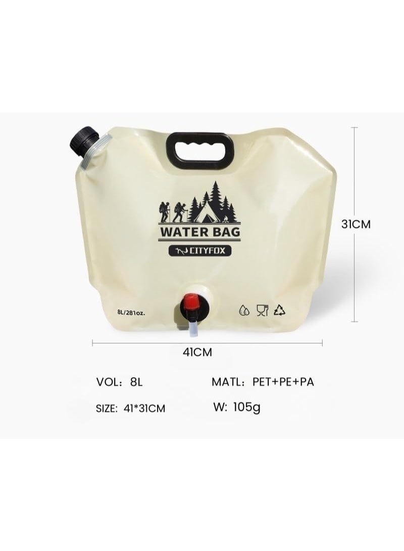 هومستر 2 قطعة، خزان مياه مع سخان مدمج سعة 8 لتر للرحلات، حقيبة تخزين مياه خارجية محمولة من البولي إيثيلين تيرفثالات الغذائي الخالي من BPA للسير للهروب والسفر - Image 5