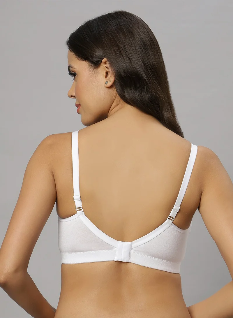 تامي حمالة صدر للرضاعة مبطنة رفيعة من قطن الخيزران الأبيض مقاس 2XL من TUMMY