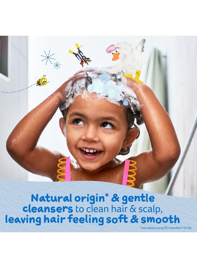 تشايلدز فارم شامبو للأطفال من تشايلدز فارم للبشرة الجافة والحساسة والمعرضة للإكزيما وفروة الرأس، بنكهة الفراولة والنعناع العضوي، يزيل التشابك ويغذي، نباتي، خالٍ من القسوة، 8.4 أونصة سائلة - Image 1