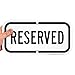 SmartSign SmartSign "Reserved" Sign | 6" x 12" Aluminum - Image 2