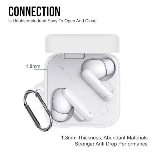 Cocoonkart Soft Silicone Case Cover for CMF by Nothing Buds Pro 2 | Buds 2 | Buds 2 Plus (White) - Image 4