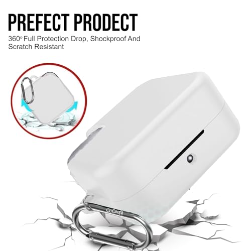 Cocoonkart Soft Silicone Case Cover for CMF by Nothing Buds Pro 2 | Buds 2 | Buds 2 Plus (White) - Image 5