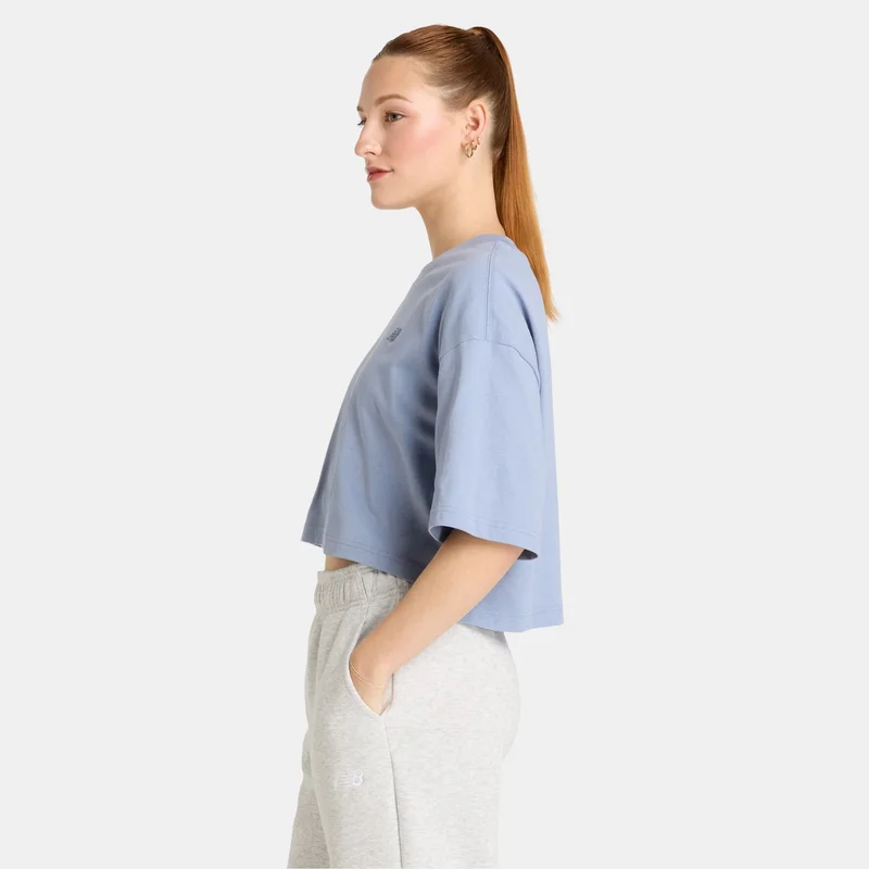 New Balance Blue Women's Logo Jersey T-Shirt for Women | Best Price UAE