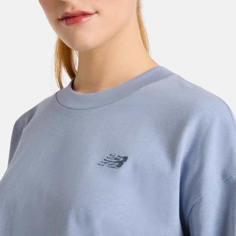 New Balance Blue Women's Logo Jersey T-Shirt for Women | Best Price UAE