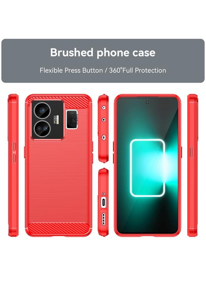 اس-توب جراب هاتف Realme GT3 من ألياف الكربون المصقولة TPU - Image 2