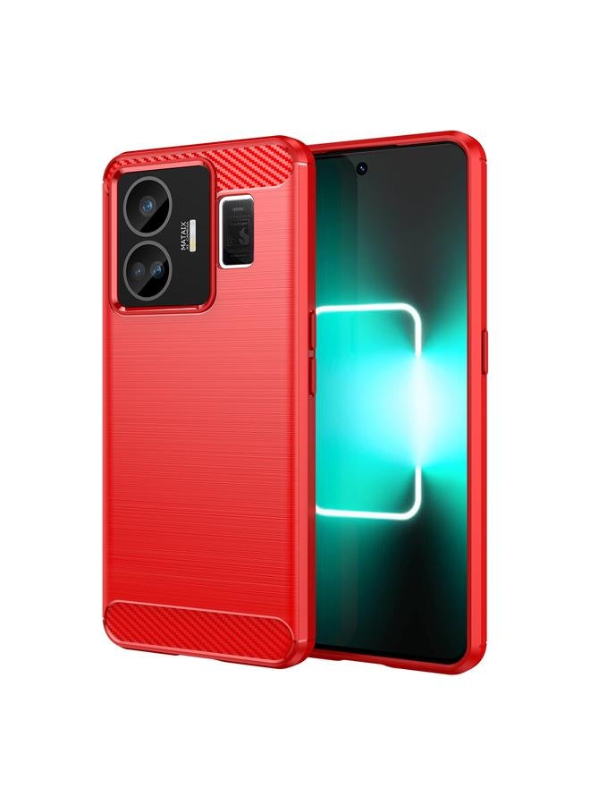اس-توب جراب هاتف Realme GT3 من ألياف الكربون المصقولة TPU - Image 1