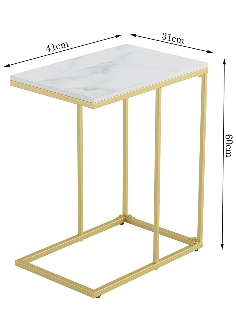 Generic FFD White Marble Exquisite Coffee Tables & End Tables for Timeless Home Decor  - Image 1