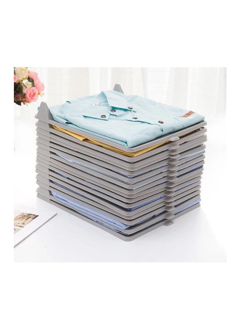 10 Pcs Creative Fast Clothes Fold Board Clothing Organization Shirt Folder T-shirt Document Home Closet Organizer - Image 1