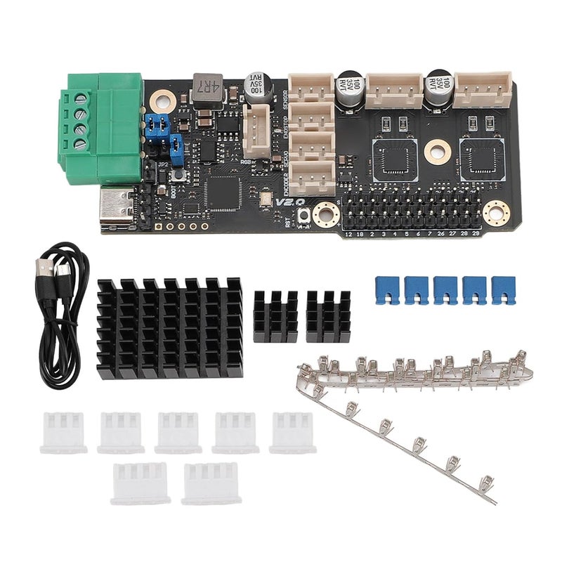 لوحة أم لطابعة ثلاثية الأبعاد تعتمد على RP2040 مع مشغلات TMC2209، منفذ USB-C، وواجهة CANBUS لتغذية Voro ERCF V2.0 Carrot Feeder، لوحة تحكم متعددة الألوان - Image 2