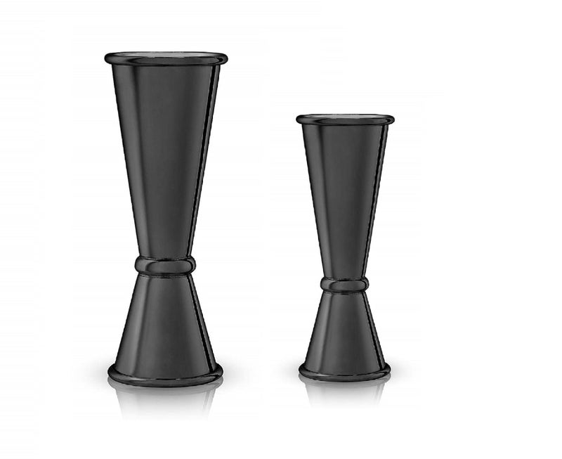 Dynore Stainless Steel Double Sided Black Matt Japanese Peg Measure 20/40, 30/60 ml- Set of 2 - Image 2