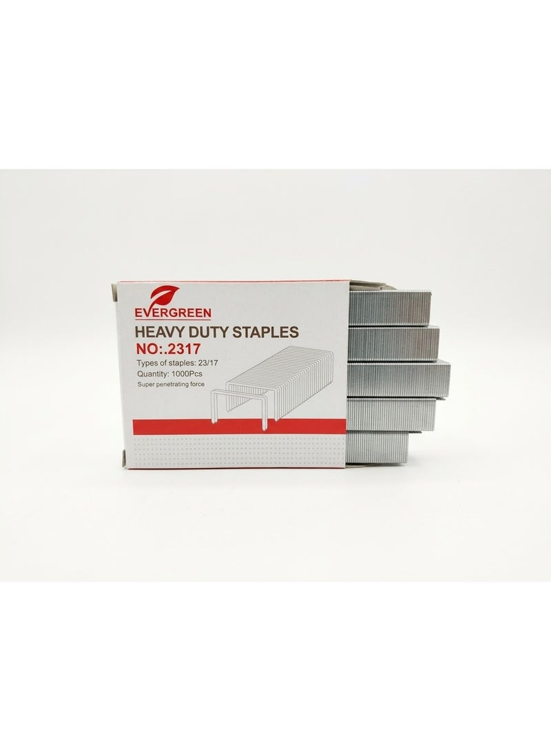 Evergreen Heavy Duty Staples 23/17 (NO: 2317), 1000 Pcs for 120-150 Sheets - Image 2