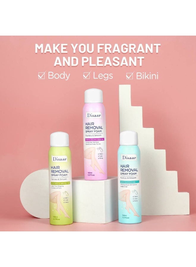 Disaar Hair Removal Spray Foam with Rose and Jojoba Oil - Image 3