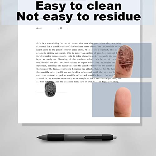 keepsweat Fingerprint Ink Pad 2 Pack Black Thumbprint Ink Pad for Notary Supplies Mini Fingerprint Kit for Identification Security ID Fingerprint Cards Law Enforcement Fingerprint Office Contract Use - Image 4