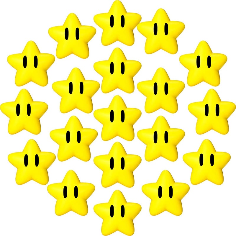 PARTVON Mini Star Stress Ball for Video Game Birthday Decoration Party Favors Classroom Exchange Gifts Classroom Prizes School Carnival Reward Party Favors Fillers - Image 2