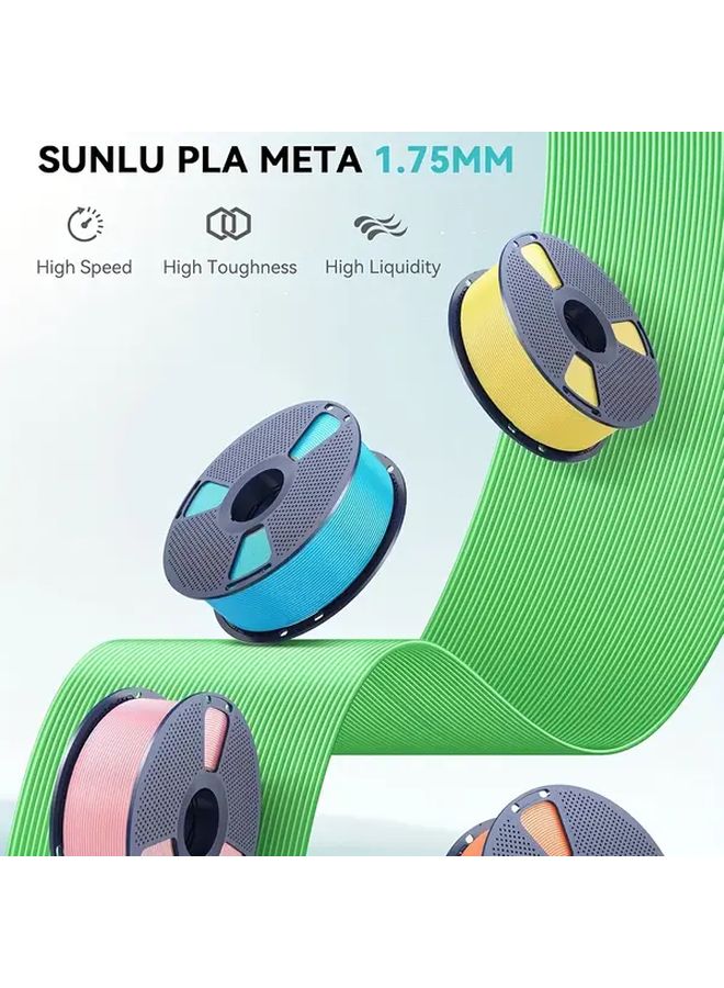 SUNLU PLA Meta خيوط طابعة ثلاثية الأبعاد 1 كجم وردي 1.75 ملم دقة FDM ±0.02 مم متين - Image 5
