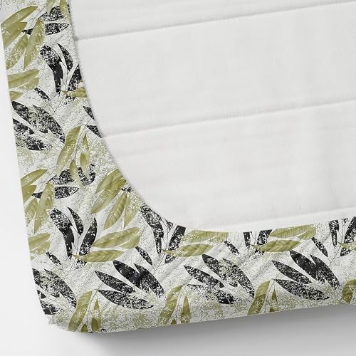 AMEYAA 350 TC Cotton Feel Glace Cotton All Around Elastic Fitted Bedsheets Single Size Premium Super Soft Fitted Bedsheet Single Size with 1 Pillow Cover Fits Up to 6 to 8 Inches, 78 x 48, Green - Image 2