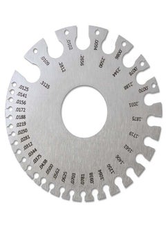 Generic Sheet Metal Gauge Wire Metal Gauge Tool Stainless Steel Welding Gage Plated Size Inspection Tool and Dual-Sided Wire Gauge Cable Sheet Gage Standard Thickness Metal Gauge  - Image 2