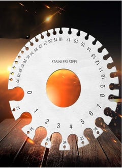 Generic Sheet Metal Gauge Wire Metal Gauge Tool Stainless Steel Welding Gage Plated Size Inspection Tool and Dual-Sided Wire Gauge Cable Sheet Gage Standard Thickness Metal Gauge  - Image 1