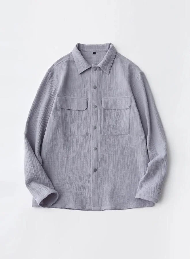 Take Two  Men Long Sleeve Shirt with Flap Pocket for Men | Best Price UAE