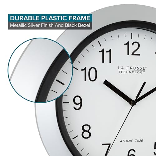 La Crosse Technology WT-3129S 12 Inch Atomic Analog Wall Clock - Image 4
