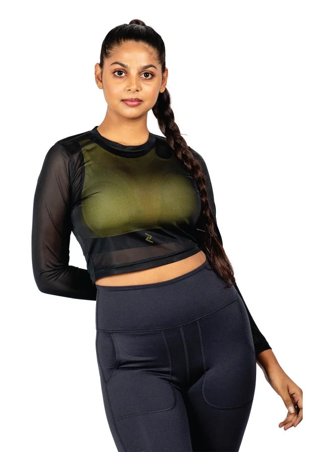 ZAECY Women's Active Mesh Top