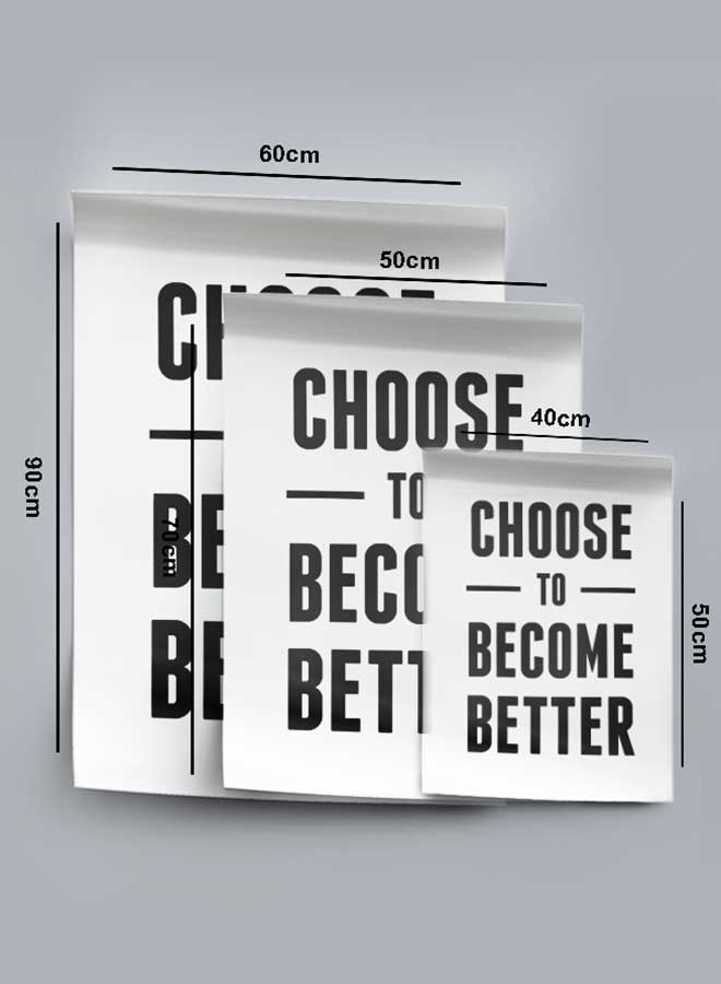 لوحة بوستر ديكور لوحة بدون فريم مع أربع قطع منفصلة من اللاصق ذو الوجهين تصميم تصبح أفضل غرفة النوم غرفة المعيشة وديكور المكتب - Image 4