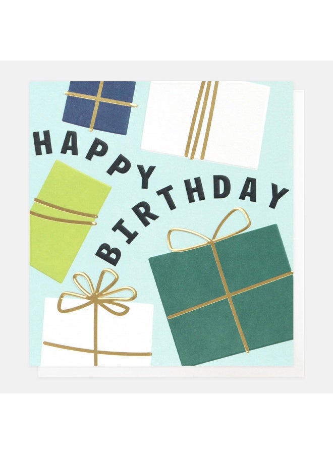 Caroline Gardner Just For You Wrapped Presents Birthday Greeting Card