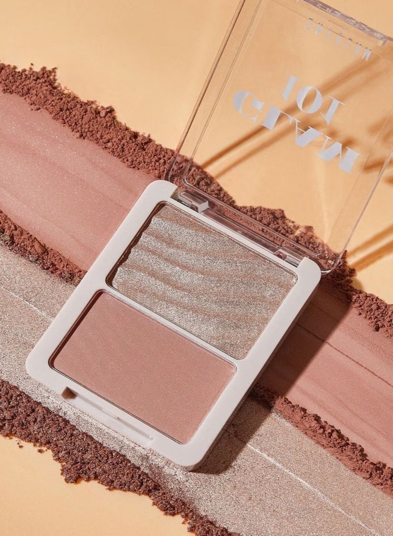شيجلام مجموعة Glam 101 Hybrid Highlighter And Blush Duo-Seville - Image 2