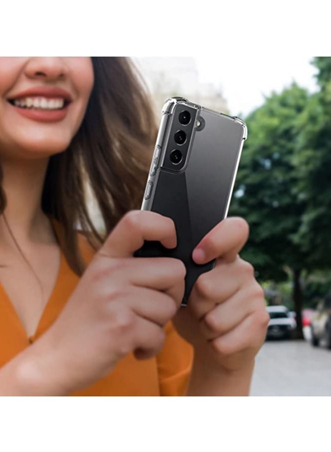 DUSALA TPU Shock-Absorption Flexible Clear Drop Protection Case Compatible with Samsung Galaxy S22 plus,Enhanced Grip And Slip Resistance,Anti-Yellowing Coating,Reinforced Corners - Clear - Image 3