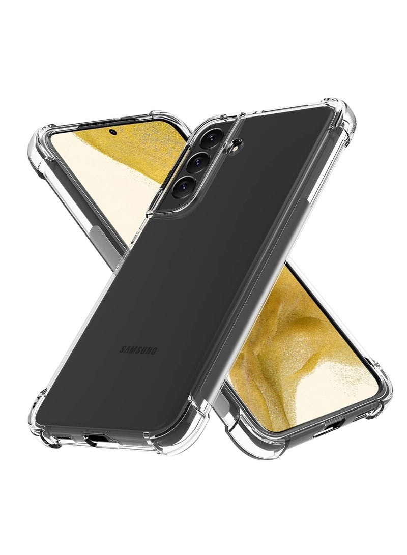 DUSALA TPU Shock-Absorption Flexible Clear Drop Protection Case Compatible with Samsung Galaxy S22 plus,Enhanced Grip And Slip Resistance,Anti-Yellowing Coating,Reinforced Corners - Clear - Image 1