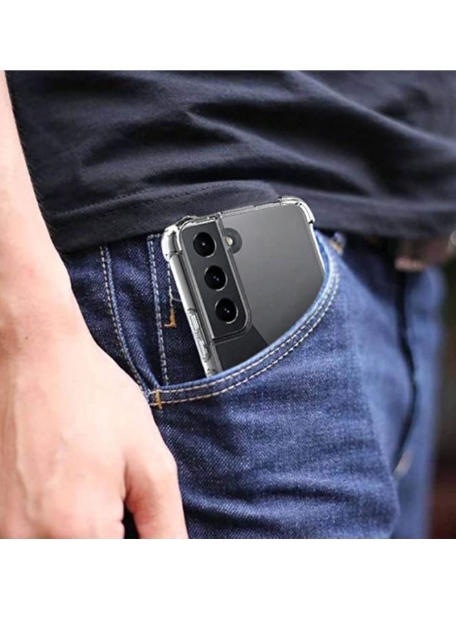 DUSALA TPU Shock-Absorption Flexible Clear Drop Protection Case Compatible with Samsung Galaxy S22 plus,Enhanced Grip And Slip Resistance,Anti-Yellowing Coating,Reinforced Corners - Clear - Image 4