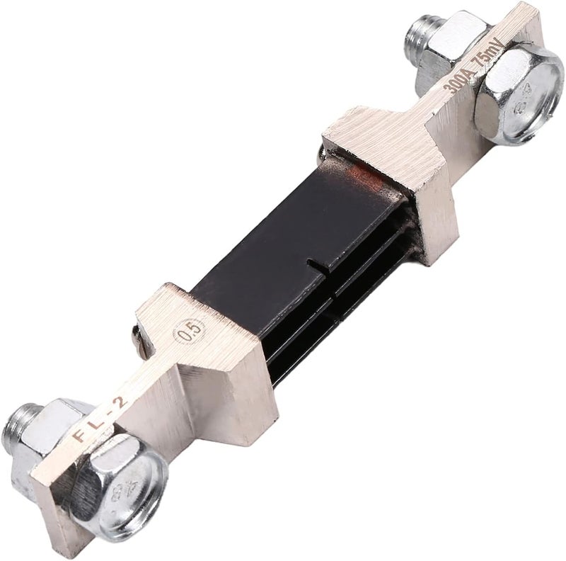 Fielect 300A 75mV DC Current Meter Shunt Resistor Resistance for DC Ammeter Shunt FL-2 - Image 1