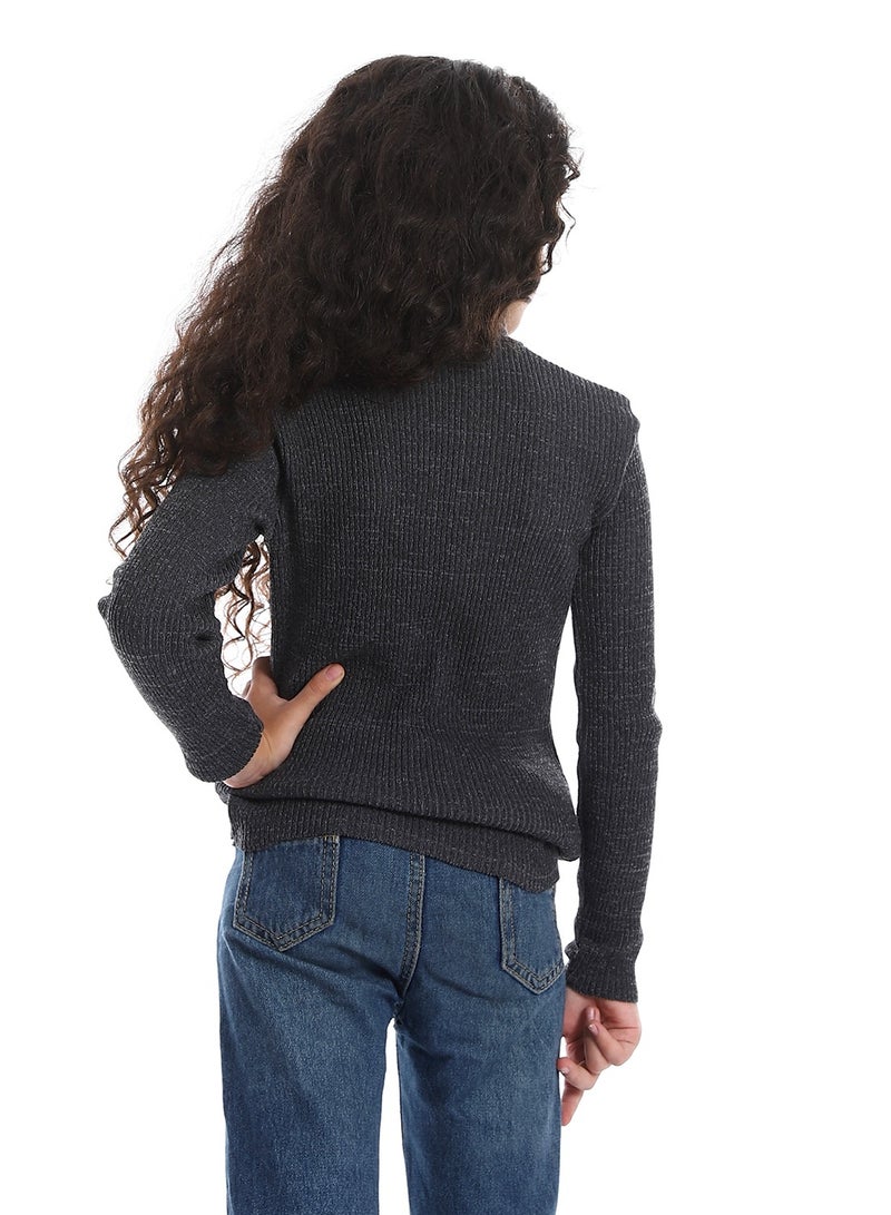 Caesar Girls Wool Pullover With High Neck  - Image 4