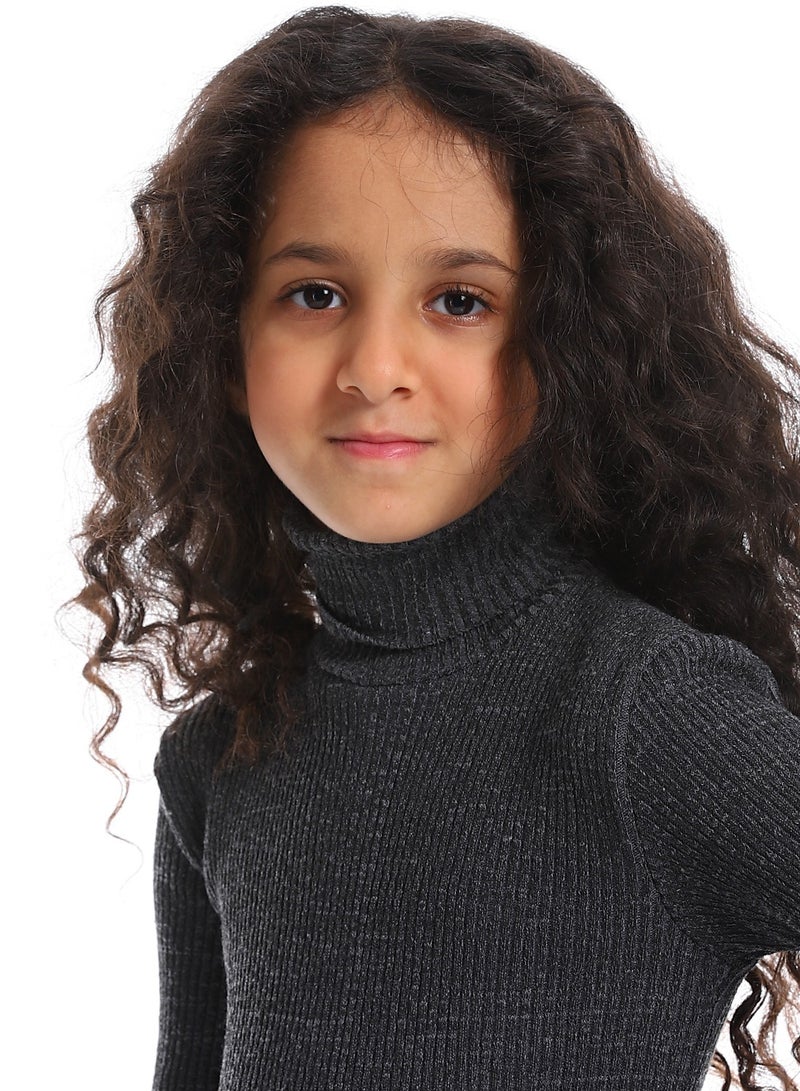 Caesar Girls Wool Pullover With High Neck  - Image 3