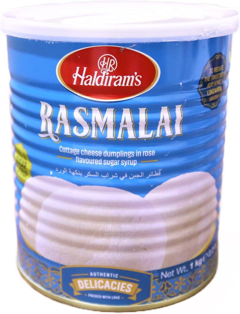 Haldiram's Rasmalai 1kg - Authentic Indian Sweet - Image 1