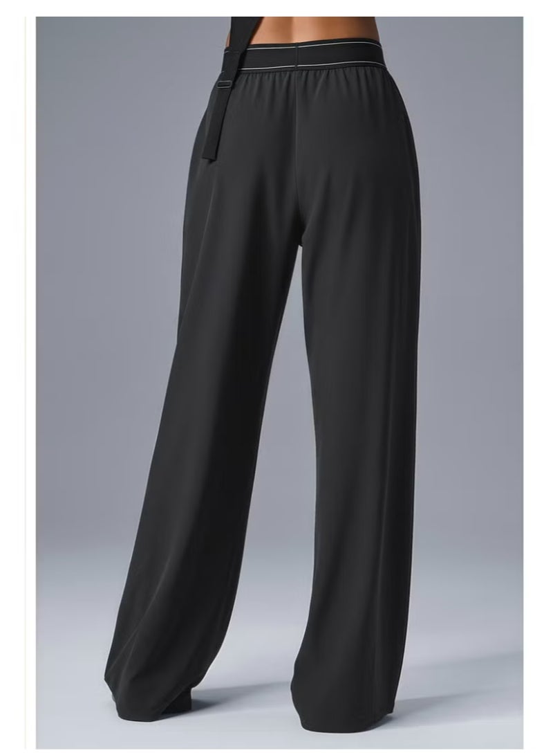 ألو اليوغا السراويل عالية الخصر واسعة الساق - Image 4