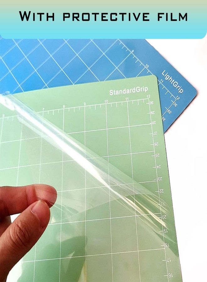 LOPASA Cutting Mat Compatible with Cricut Joy Xtra, 8.5x12 Standard Grip & Light Grip Adhesive Cutting Mats Set, Joy Extra Accessories and Supplies(2 Sheets) - Image 5