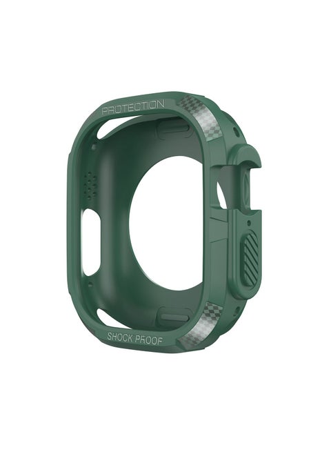Compatible for Apple Watch Ultra 49mm Case Shockproof TPU Protective Bumper Case Lightweight Shock Absorbent Cover for iWatch Ultra 49mm