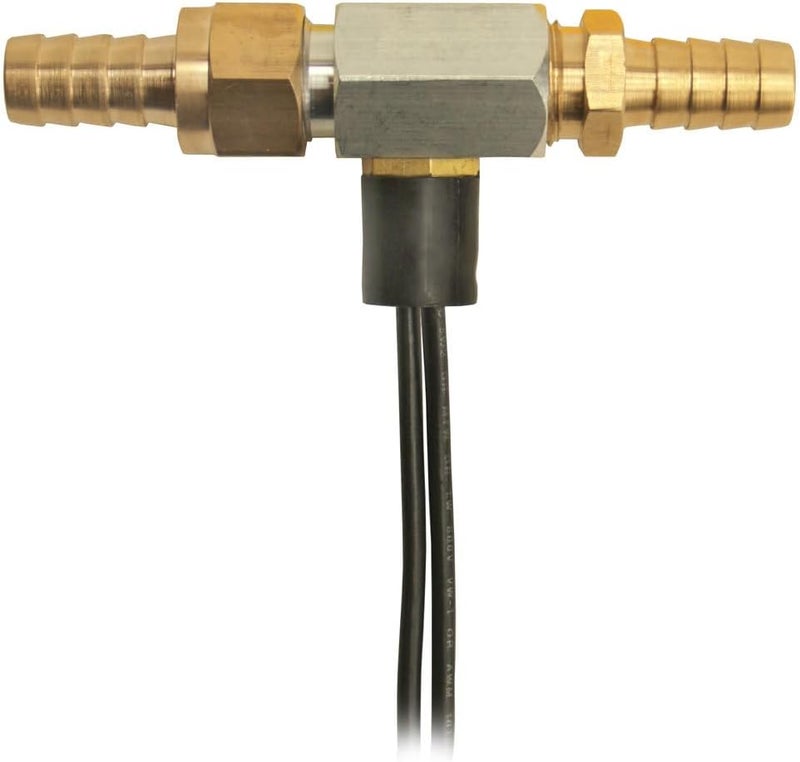 Derale 15721-8AN x -8AN In-Line Fluid Thermostat with Brass Hose Barb Fittings, Silver - Image 2